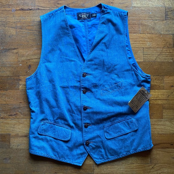 Ralph Lauren Double RL Other - NWT RRL Denim Vest Size M